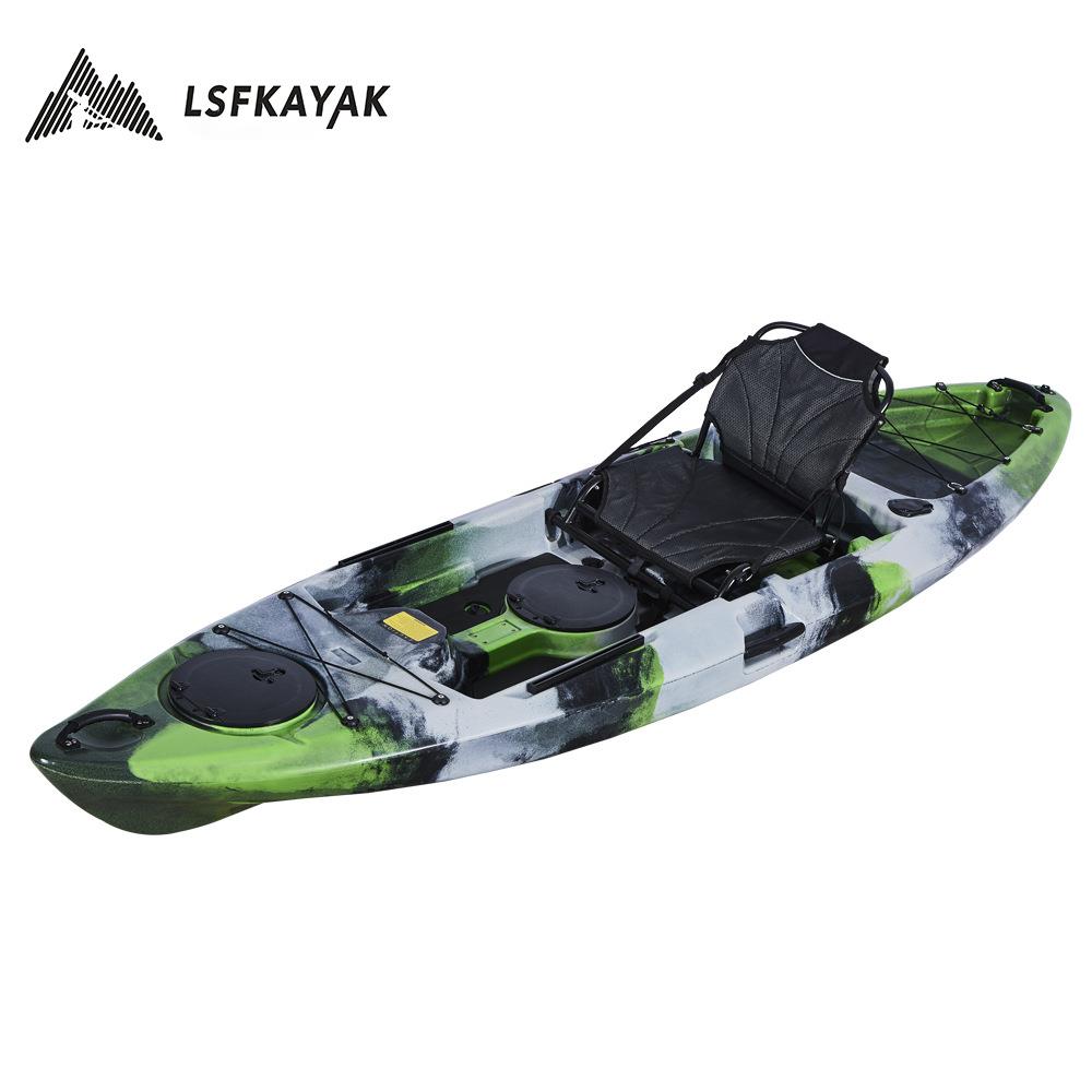 滚塑皮划艇 塑料硬艇 九寸皮划艇带座椅 单人平台舟 单人船带座椅