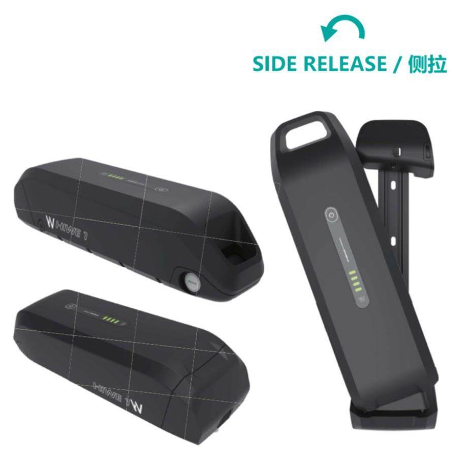 电池盒新品侧拉款海威1号可装42颗18650外壳电动自行车电池盒