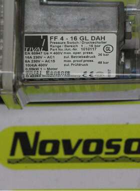 德国TIVAL压力开关FF4-16DAH FF4-16DAY FF4-16GLDAH现货库存