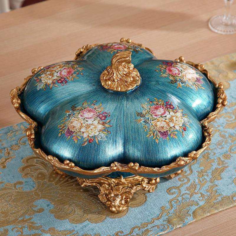 欧式干果盘家用客厅茶几摆件创意分格带盖防尘复古糖果坚果盘,电子元器件市场,其它元器件,淘宝优惠券,粉丝福利购,淘宝优惠卷