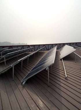 平屋顶屋面腿组固定铝合金制光伏支架 AL6005 T5光伏屋顶支架