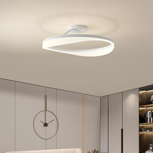 led现代简约吸顶灯主卧室房间餐厅极简创意吊灯客厅广东中山灯具