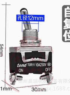 徐州随车吊高空作业车TOR11复位纽子开关TEND工程机械配件2脚2挡
