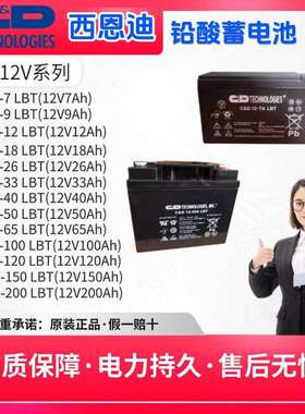 西恩迪大力神蓄电池LBTY12V7AH9A12A18A50A100A150A200A机房基站