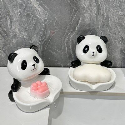 熊猫壁挂肥皂盒沥水免打孔置物架肥皂蝶浴室洗衣池肥皂架香皂盒,家庭/个人清洁工具,皂盒,淘宝优惠券,粉丝福利购,淘宝优惠卷