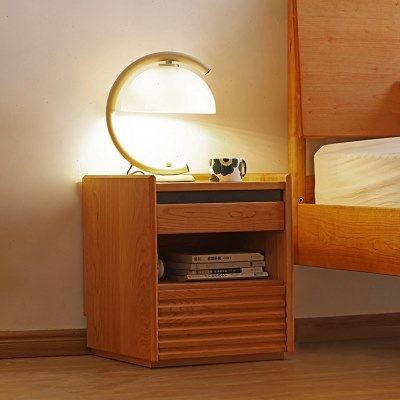 舍间/北欧实木床头柜日式樱桃木原木落地床边柜卧室储物柜小户型,住宅家具,床头柜,淘宝优惠券,粉丝福利购,淘宝优惠卷