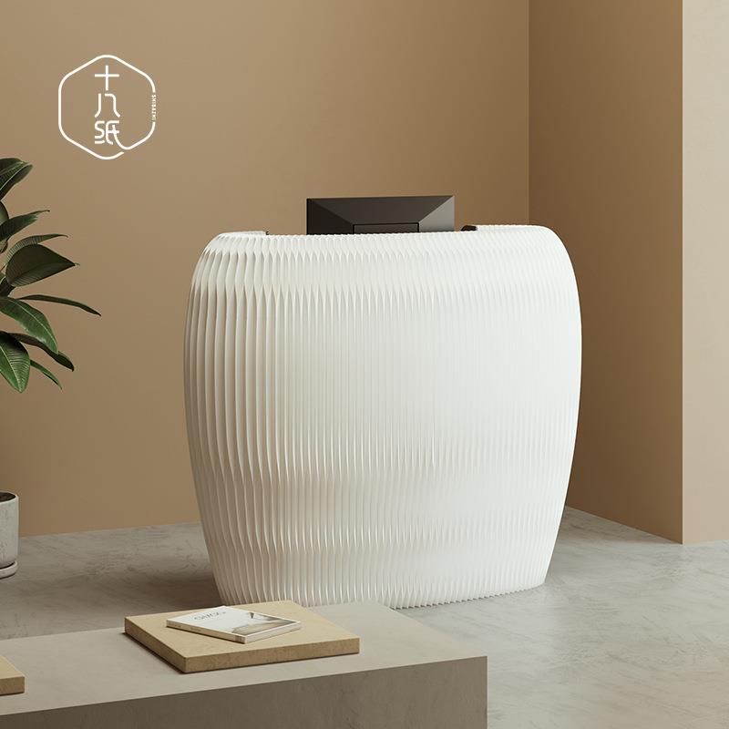 十八纸办公室前台接待台服装店便利小吧台现代简约商用展会咨询台