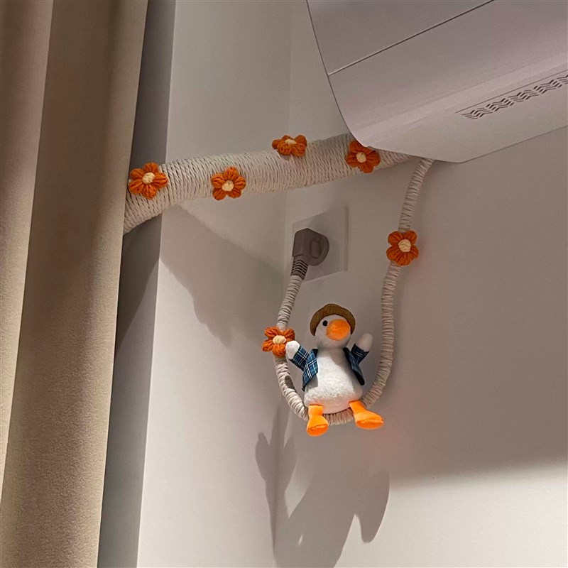 空调管子装饰遮挡遮丑神器t美化麻绳线 线包管可爱创意缠绕壁挂卧