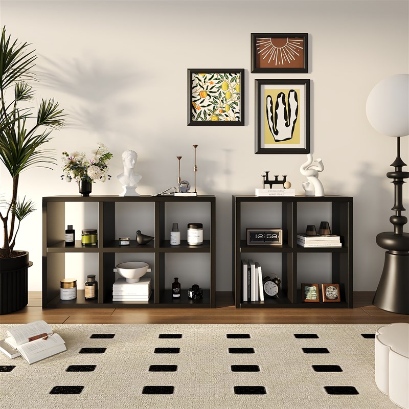 钢制格子柜自由组合m收纳柜家用电视柜客厅收纳书架落地置物架铁