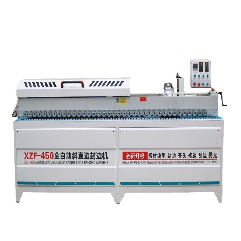 450高速全自动多功能r斜直边封边机 预铣抛光齐头齐尾封修一体机