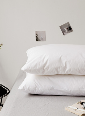 宿舍枕芯 舒适枕学生单人枕头 酒店枕M头白色枕芯 一对拍2