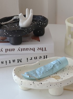 WULIHcOME韩风高脚托盘首饰收纳摆件香薰摆放客厅软装装饰拍照道