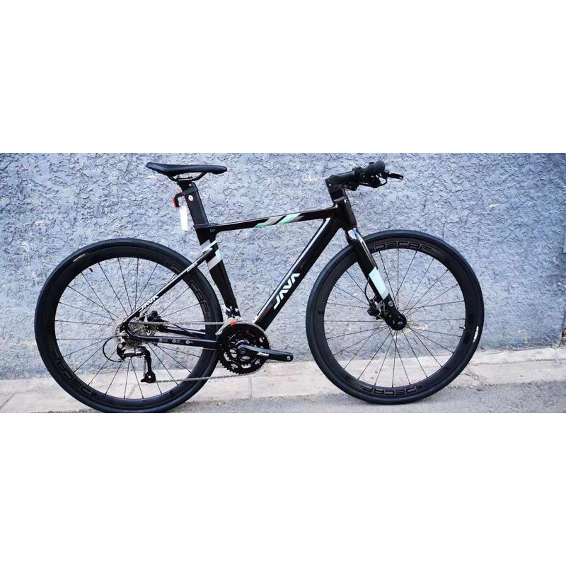 JAVA自行车鱼雷6油碟平把公路车C御夫座碟刹18变速直把男女铝合金