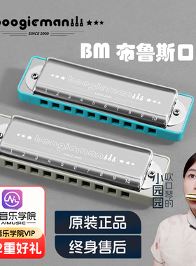 Boogiemagn布鲁斯口琴C调蓝调网十孔10paddy调音初学a入门园园同