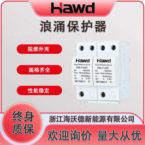 一级浪涌保护器后备保护器220V家用电涌保护器1P/2P/3P/4Pspd前端