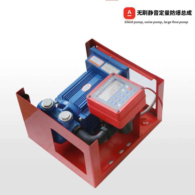 无刷防爆静音电子定量加油泵12V24V220V汽油加油机总成电动抽油泵