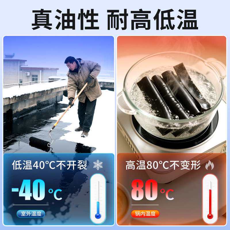 油性聚氨酯沥青防水补漏屋顶裂缝渗水灌缝胶楼房漏水柏油油膏胶泥