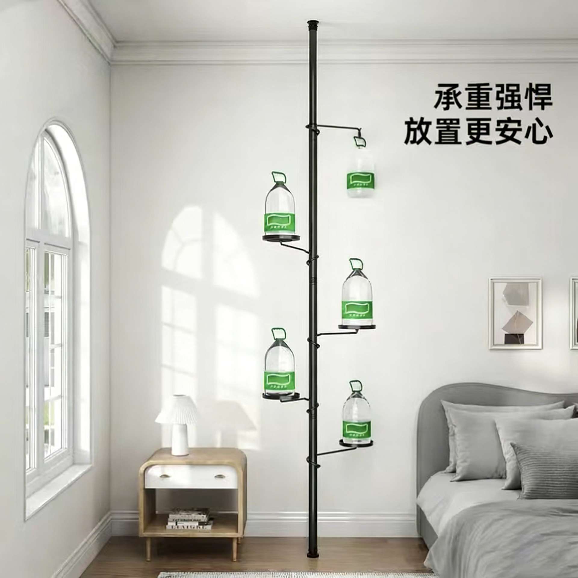 顶天立地花架家用多层可旋转花盆架子客厅阳台创意吊兰绿萝花盘架