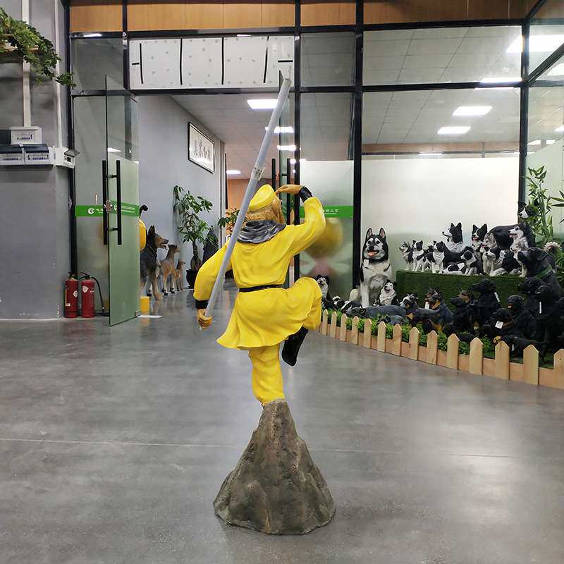 仿真孙悟空玻璃钢雕像摆件户外园林庭院景观装饰孙行者工艺品摆件