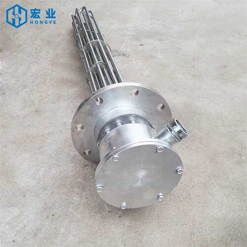 法兰盘安装水箱加热管 大功率锅炉电加热器加热管 30/40/50/60KW