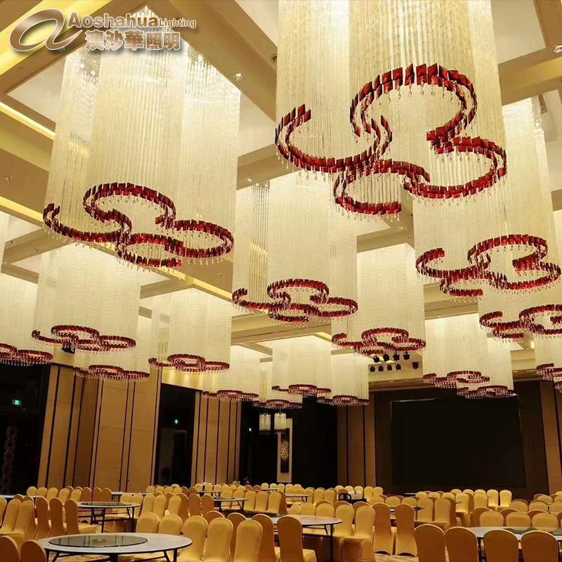 Люстра水晶吊灯 别墅灯Lustre 楼梯间吊灯Chandelier