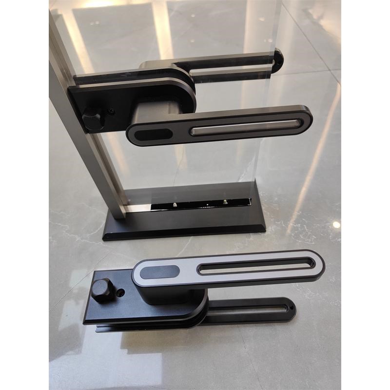 铝合金平开门16极窄边框玻璃门卧室卫生间门锁磁V吸锁舌板执手锁