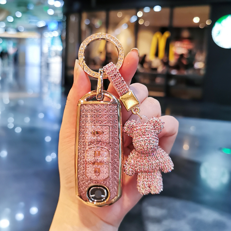 适用马自达3昂克赛拉钥匙套cxu4车cx5壳阿特兹2包cx50行也30睿翼