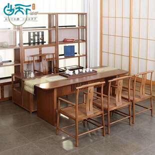 曲天下客厅茶椅楠竹弦月官椅北美色靠背椅八仙桌椅太师椅休闲椅子