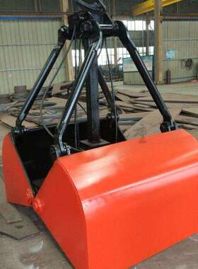 0.5立方重型单绳抓斗XCZ5带齿水下机械单索双瓣抓斗