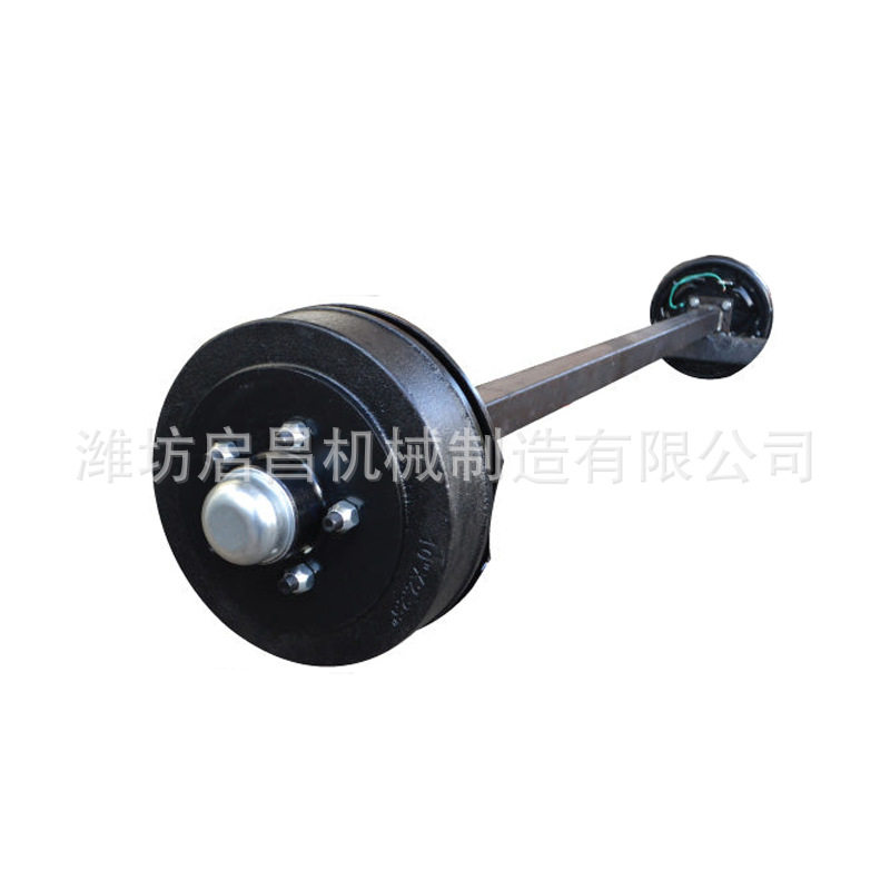 澳款拖车轴1000kg40mm方管/圆管电磁制动拖车车桥总成