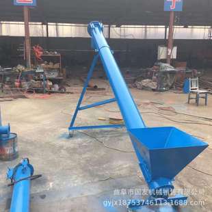 水泥螺旋输送机软管车载式绞龙吸粮机U型螺旋上料机