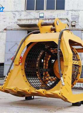 Excavator equipment screening cage挖机属具河道清理筛分斗