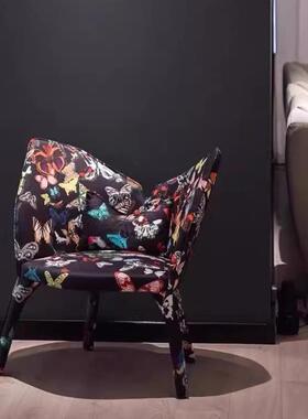 设计师单人罗奇堡Lady B椅客厅创意休闲沙发椅法式简约单人懒人椅