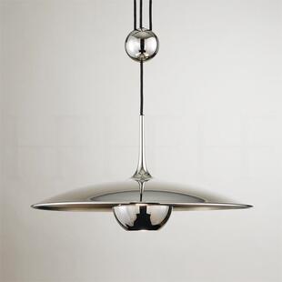 北欧风设计师创意吊灯高度可调移位飞碟吊灯餐厅个性样板房灯具