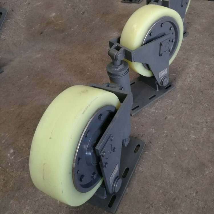 矿机L30抱轨缠绕式滚轮罐耳 副井防坠器碟簧平衡锤用 耐磨聚氨酯