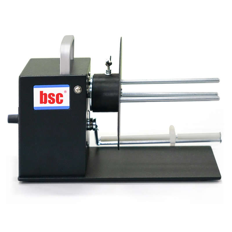 BSC bD6S标签回卷器无卷芯宽度110MM热敏纸不干胶条码机卷纸器铜