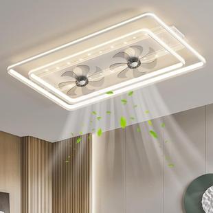 吸顶风扇灯客厅主灯2025现代轻奢家装餐厅大厅吊扇灯一体中山灯具