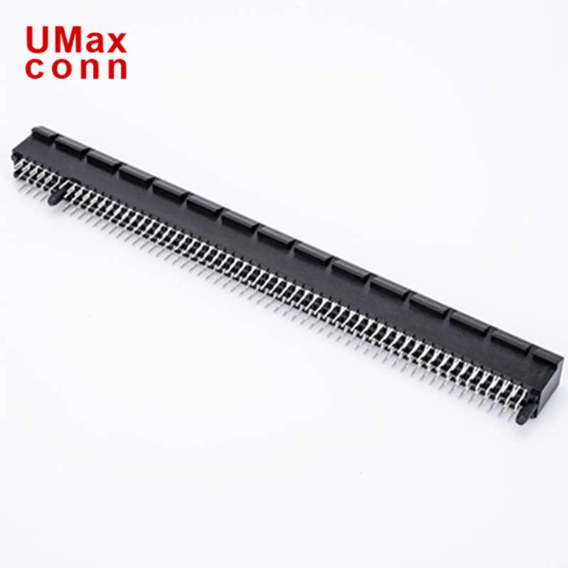PCI-E DIP 230PIN 连接器 PH=1.0MM 黑色 PIN电流1.1A 镀金15u