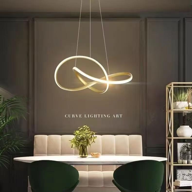 2025年吊灯现代简约灯红饭厅中山灯具新款餐厅餐桌吧台网卧室吊灯