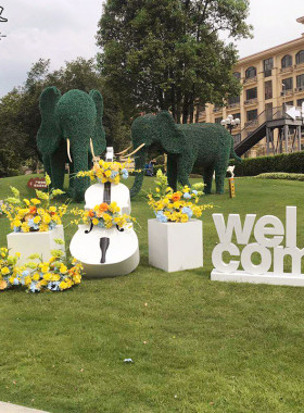 户外园林景观字母摆件创意t金属大提琴花架庭院别墅花园装饰雕塑