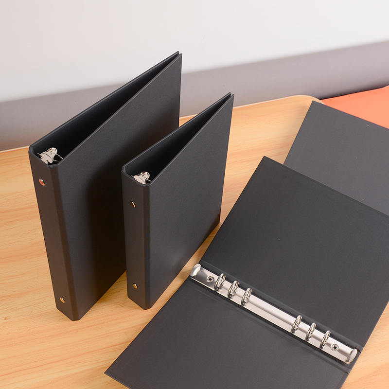 B5 A5牛皮黑色硬纸o板26孔20孔 活页夹单独外壳 九孔6孔活页本