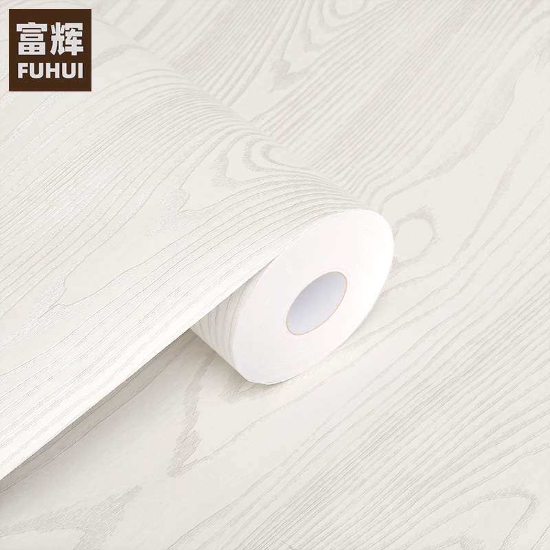 洒银木纹墙纸自粘加厚防水衣柜家具翻新壁纸桌面餐桌PVC木纹贴纸