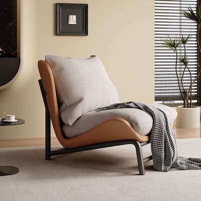 阳台休闲椅北欧单人沙发椅客厅莎泽黛老虎椅躺椅现代简约意式极简