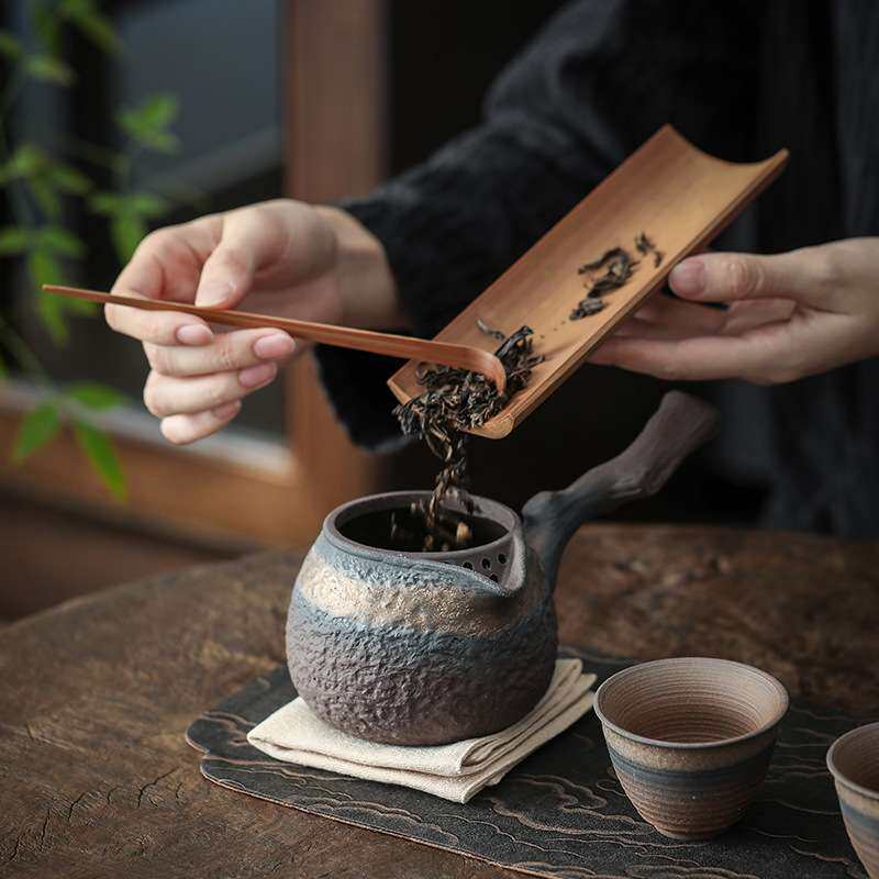罐罐茶煮茶器烧茶壶陶瓷煮茶壶可明火电陶炉公道杯侧把壶耐高温