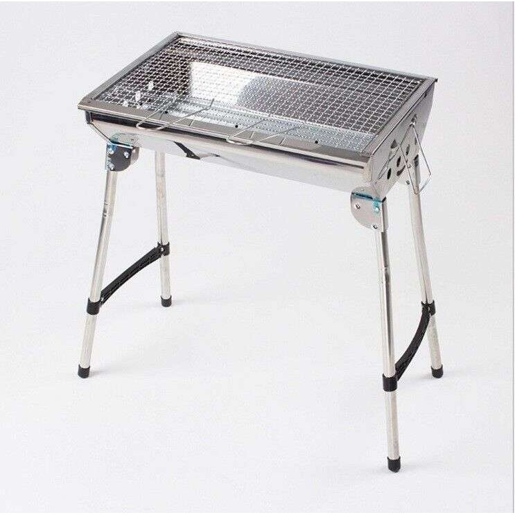 中号不锈钢烧烤架木炭家用野外烧烤炉便携加厚烤肉炉子全套工具
