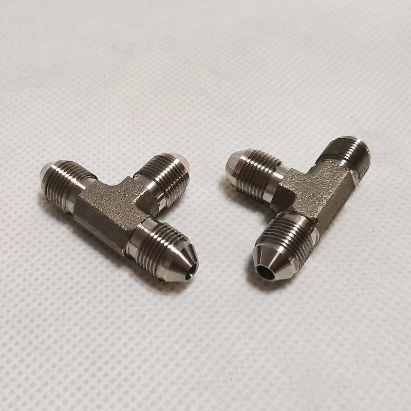 供应M12X1三通接头 航空液压系统管件接头HB4-17-F4