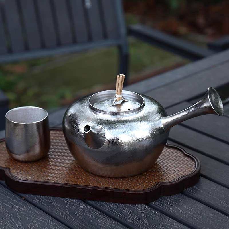 博友制钛养生煮茶壶钛铫砂泥炉铫壶红泥炉煮水壶钛壶