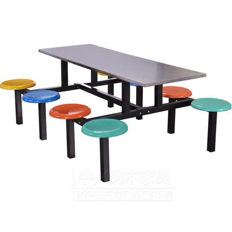 四六人位学校食堂连体餐桌椅子 组合快餐厅小吃店玻璃钢餐桌椅一,住宅家具,不锈钢/PVC餐桌,淘宝优惠券,粉丝福利购,淘宝优惠卷