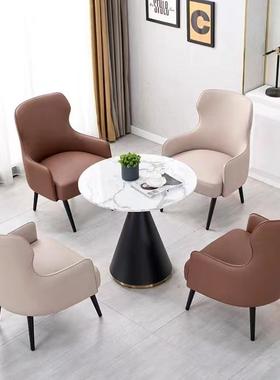洽谈区创意售楼处会客沙发椅咖啡店店铺接待会客沙发凳子休闲椅