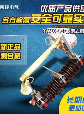 10KV荣控户外高压跌落式熔断器RW10-12F/100A200A陶瓷令克保险管